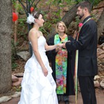 Spring Wedding at Pikes Peak Weddings, Manitou Springs, Colorado