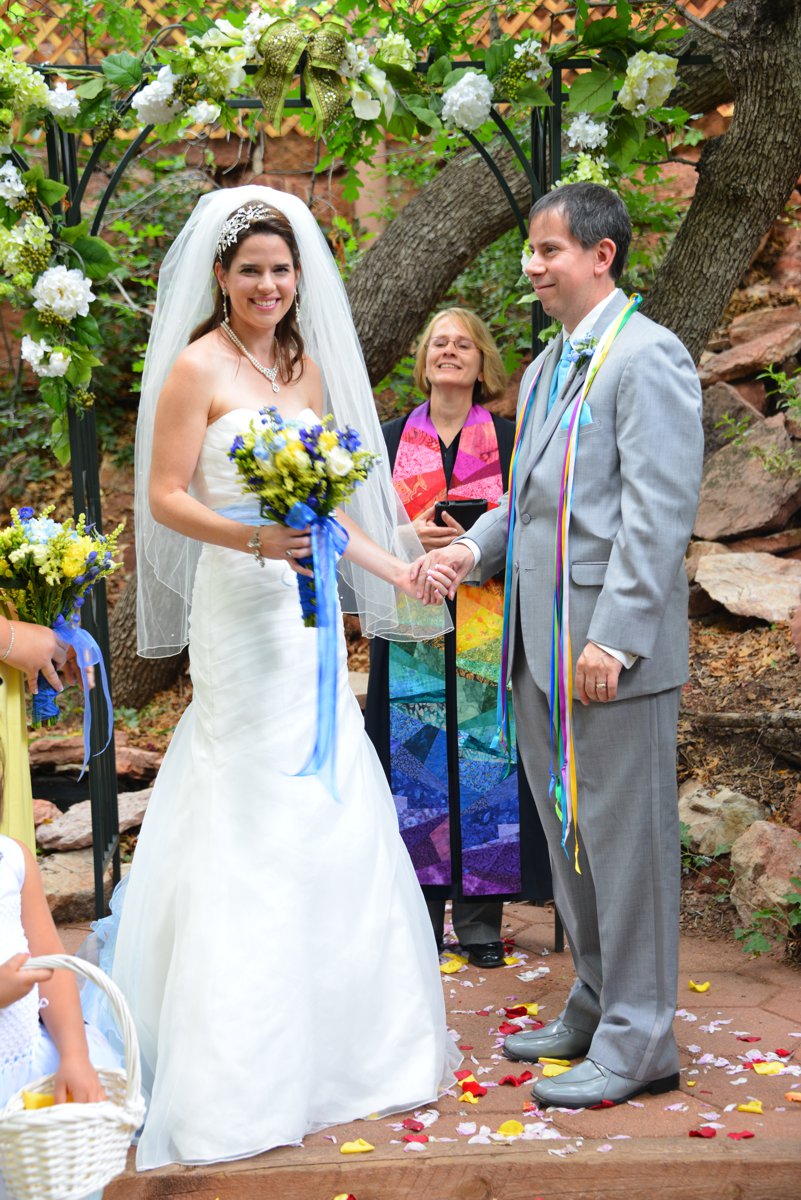 Spring Wedding at Pikes Peak Weddings, Manitou Springs, Colorado