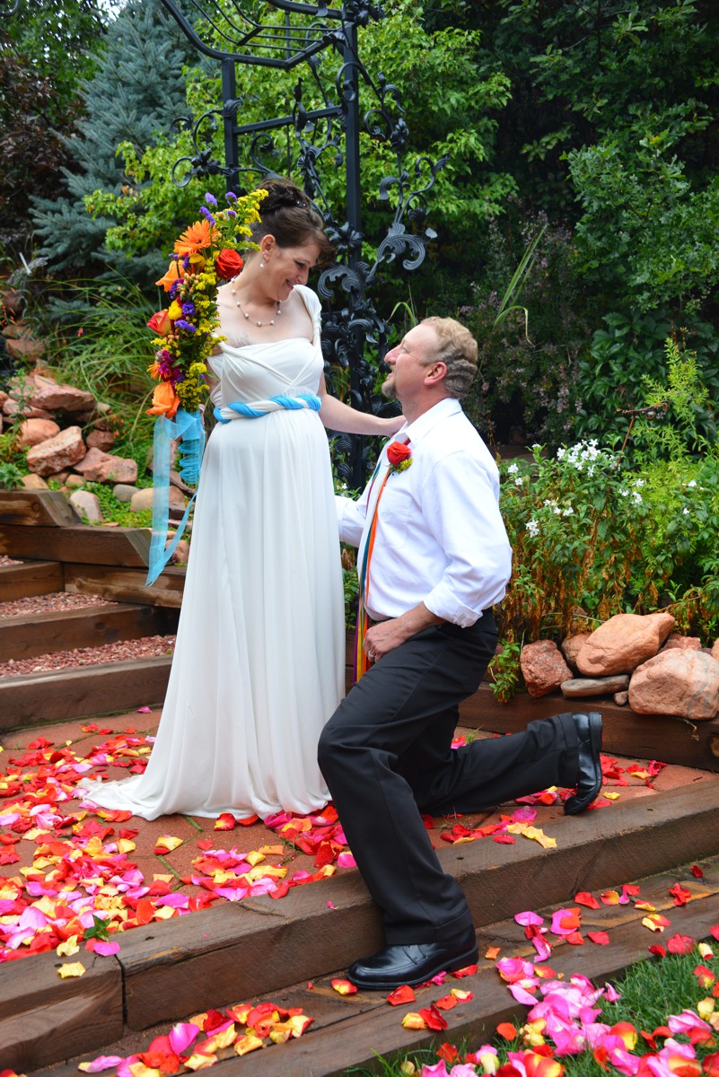 Spring Wedding at Pikes Peak Weddings, Manitou Springs, Colorado