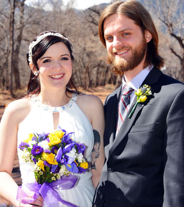 Winter Wedding at Pikes Peak Weddings, Manitou Springs, Colorado
