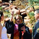 Winter Wedding an Outdoor Pikes Peak Wedding, Manitou Springs, Colorado
