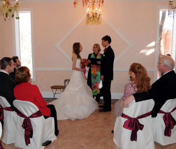 Indoor Ceremony in the Chapel at Pikes Peak, Manitou Springs, Colorado